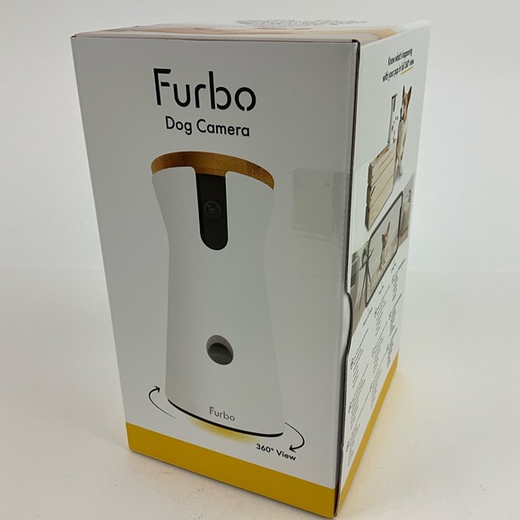 Furbo Dog Camera White and Gold New In Box